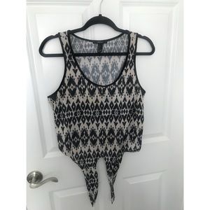 Black and white tank